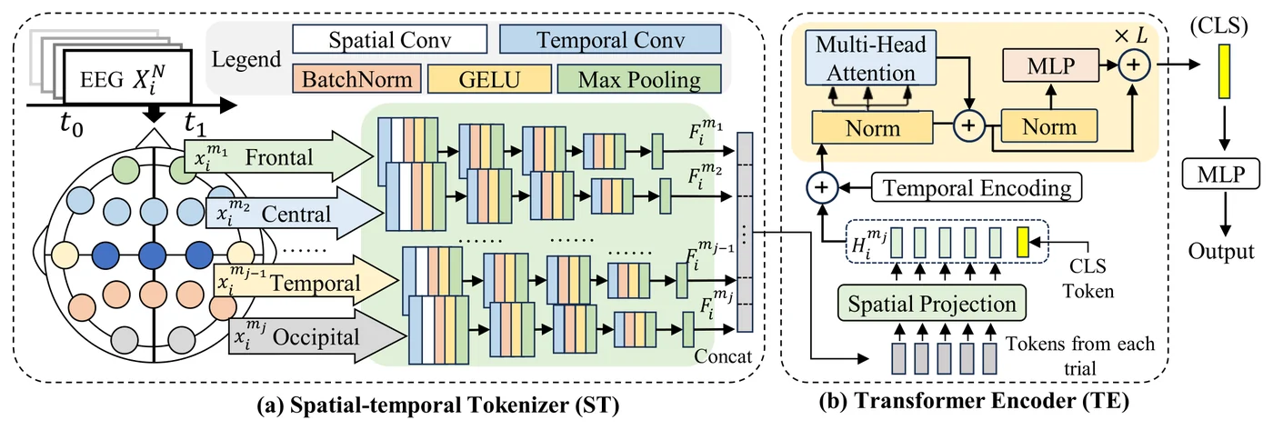 Study design figure: Decoding covert speech with a spatio-temporal transformer